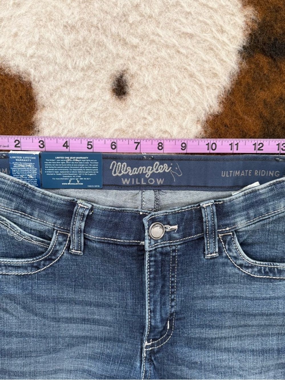 Wrangler Willow Boot Cut Jeans in Medium Blue Wash - Picture 5 of 7